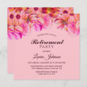 Rosa und gelbes Party für die Blumenversorgung Einladung (Vorne/Hinten)