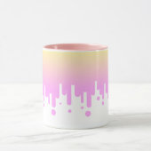 Rosa und Gelbfärbung Tasse (Zentrum)