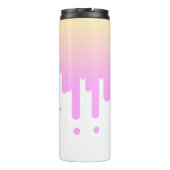 Rosa und Gelbfärbung Thermosbecher (Rückseite)