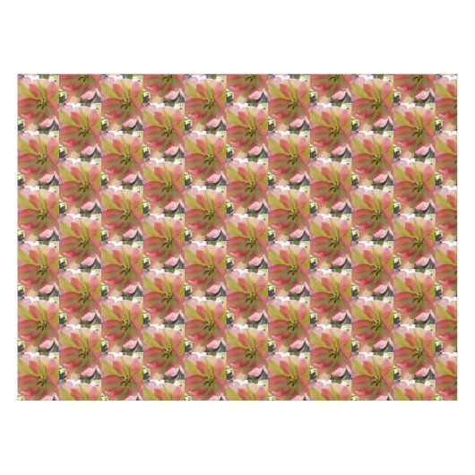 Rosa und Gelbfärbung Tischdecke (Vorderseite (Horizontal))
