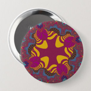 Rosa und Gelbkreuz Button