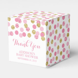 Rosa und geschenkschachtel