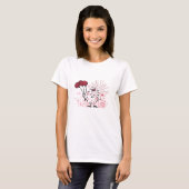 Rosa und glücklich T-Shirt (Vorne ganz)