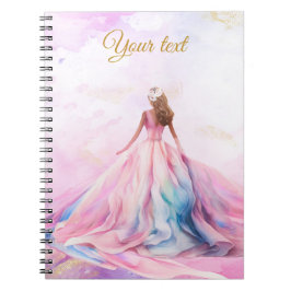 Rosa und Gold 16 . Geburtstag Notizblock