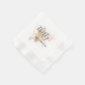 Rosa und Gold 30. Geburtstag Napkins Serviette (Ecke)