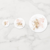 Rosa und Gold 40. Geburtstag Konfetti (Rückseiten)