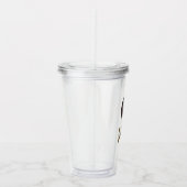 Rosa und Gold Acryltrinkbecher (Rechts)