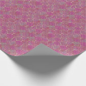 Rosa und Gold Arabesque Geschenkpapier (Ecke)