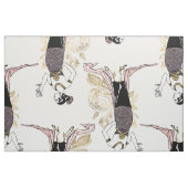 Rosa und Gold Art Deco Stoff (Fat Quarter (45,7 x 55,9 cm))