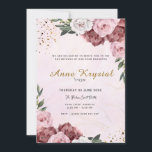 Rosa und Gold Bat Mitzvah Einladung<br><div class="desc">Erleben Sie einen wunderschönen ersten Eindruck für den Bat Mitzvah Ihrer Tochter mit dieser weichen rosa Einladung,  die Tradition und Weiblichkeit in Einklang bringen soll.</div>