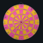 Rosa und Gold Dartscheibe<br><div class="desc">Rosa und Gold Dart Board</div>