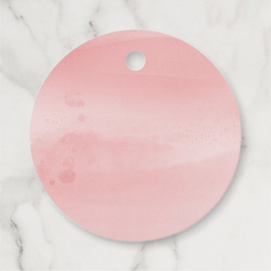 Rosa und Gold Eiffelturm Vielen Dank Geschenkanhänger (Rückseite)