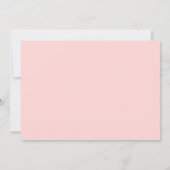 Rosa und Gold | Einfaches elegantes Abendessen zum Einladung (Rückseite)