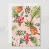 Rosa und Gold | Einladung zur Sommerhochzeit (Rückseite)