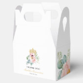 Rosa und Gold Elegante Quinceñera Geschenkschachtel (Geöffnet)