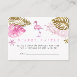 Rosa und Gold Flamingo Kinderdusche Windelwanne Ra Begleitkarte