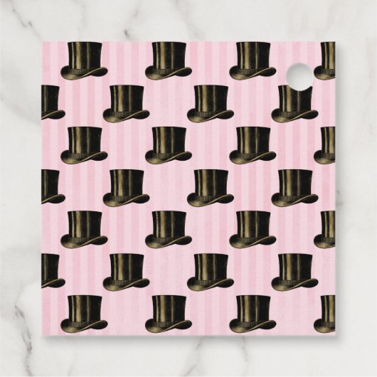 Rosa und Gold Geschenkanhänger (Rückseite)