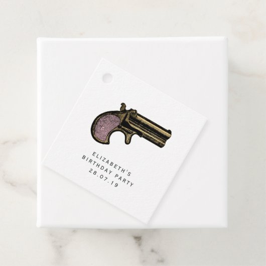 Rosa und Gold Geschenkanhänger (Beispiel)