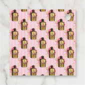 Rosa und Gold Geschenkanhänger (Rückseite)