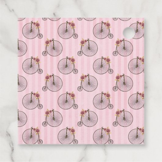 Rosa und Gold Geschenkanhänger (Rückseite)