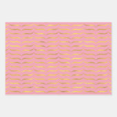 Rosa und Gold Geschenkpapier Set (Vorderseite 2)