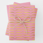 Rosa und Gold Geschenkpapier Set (Beispiel)