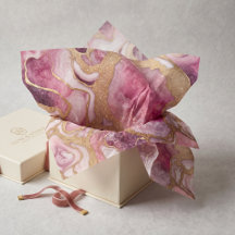 Rosa und Gold Glitter Achat Geode Fluid Art