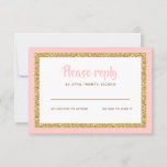 Rosa und Gold Glitzer Bat Mitzvah Antwort<br><div class="desc">Diese trendige Einsteckkarte weist eine fette Schrift auf der Vorderseite auf,  die in goldfarbenem Glitzer und Weiß gehalten ist und einen soliden Hintergrund hat.  Fügen Sie den Text mithilfe des Vorlagenformulars hinzu.  Ändern Sie den Schriftart,  das Layout und die Farben mithilfe der Funktion Anpassen.</div>