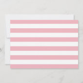 Rosa und Gold Glitzer Taufe Einladung (Rückseite)