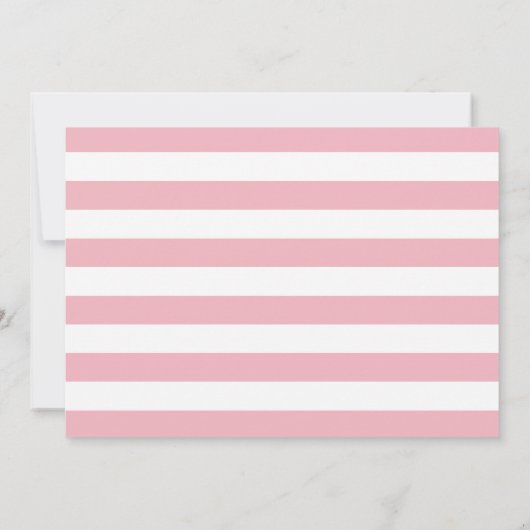 Rosa und Gold Glitzer Taufe Einladung (Rückseite)