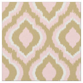 Rosa und Gold Ikat Marokkanisch Stoff (Nahaufnahme)
