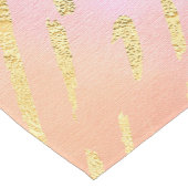 Rosa und Gold Kurzer Tischläufer (Ecke)