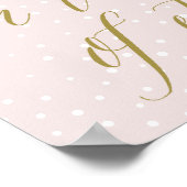 Rosa und Gold | Leben Sie am Rande der Ewigkeit Poster (Ecke)