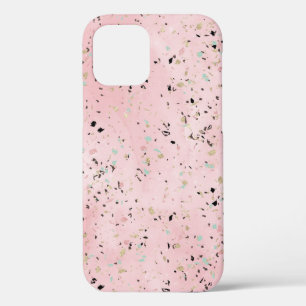 Rosa und Gold Marmor Terrazzo Case-Mate iPhone Hülle