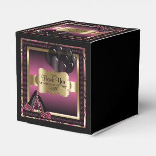 Rosa und Gold metallisch - 00. Text des Geschenkschachtel