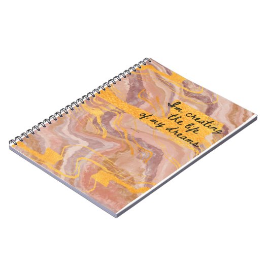 Rosa und Gold Notizblock (Linke Seite)