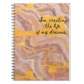 Rosa und Gold Notizblock (Vorderseite)