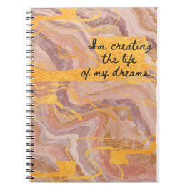 Rosa und Gold Notizblock