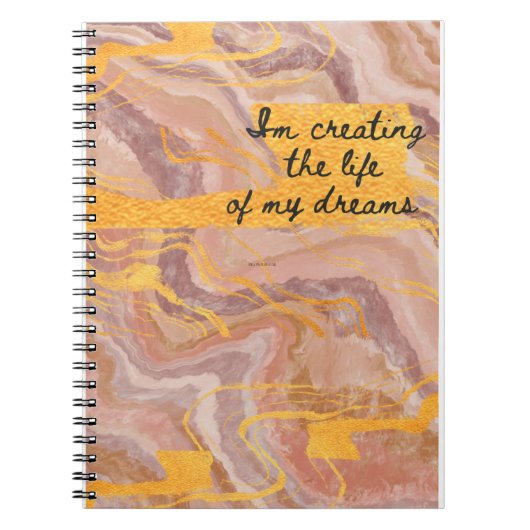 Rosa und Gold Notizblock (Vorderseite)