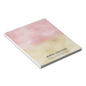 Rosa und Gold Ombre Foil Notizblock (angewinkelt)
