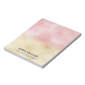 Rosa und Gold Ombre Foil Notizblock (Rotiert)