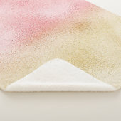 Rosa und Gold Ombre Foil Sherpadecke (3/4)