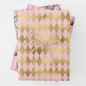 Rosa und Gold - Paris Geschenkpapier Set (Beispiel)