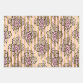 Rosa und Gold - Paris Geschenkpapier Set (Vorderseite 2)