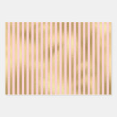 Rosa und Gold - Paris Geschenkpapier Set (Vorderseite)