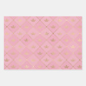 Rosa und Gold - Paris Geschenkpapier Set (Vorderseite 2)