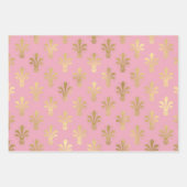 Rosa und Gold - Paris Geschenkpapier Set (Vorderseite 2)