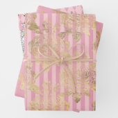 Rosa und Gold - Paris Geschenkpapier Set (Beispiel)