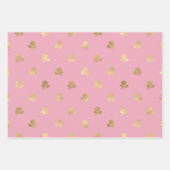 Rosa und Gold - Paris Geschenkpapier Set (Vorderseite 3)