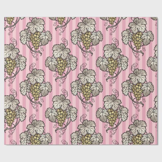 Rosa und Gold Pariser Foil Geschenkpapier (Flach)